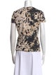 L'Agence Animal Print Crew Neck T-Shirt