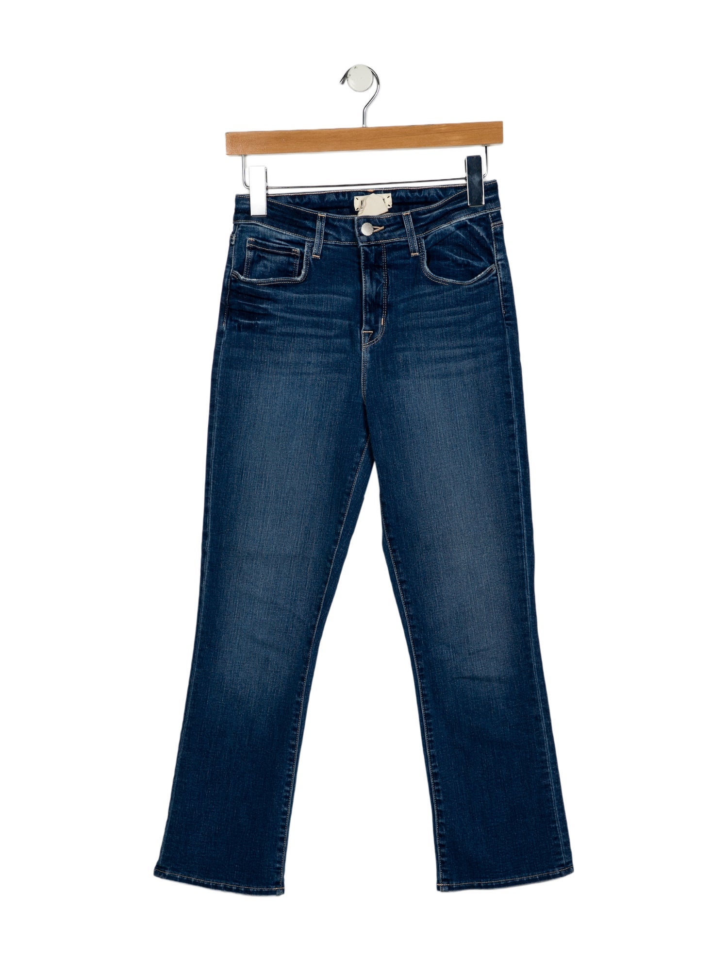 L'Agence Mid-Rise Straight Leg Jeans