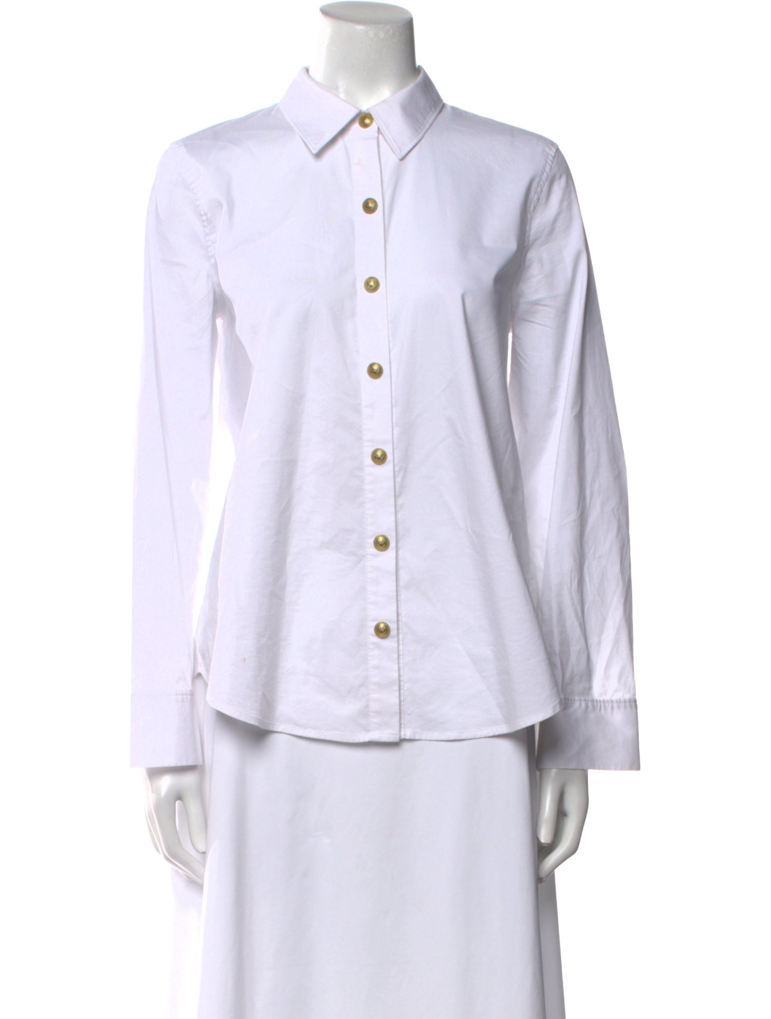 L'Agence Long Sleeve Button-Up Top