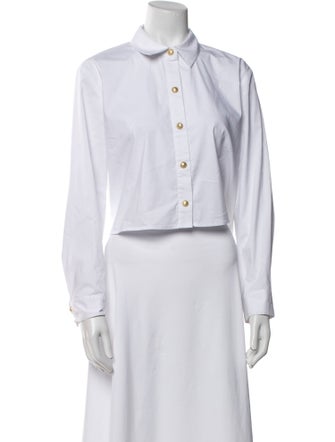 L'Agence Long Sleeve Button-Up Top