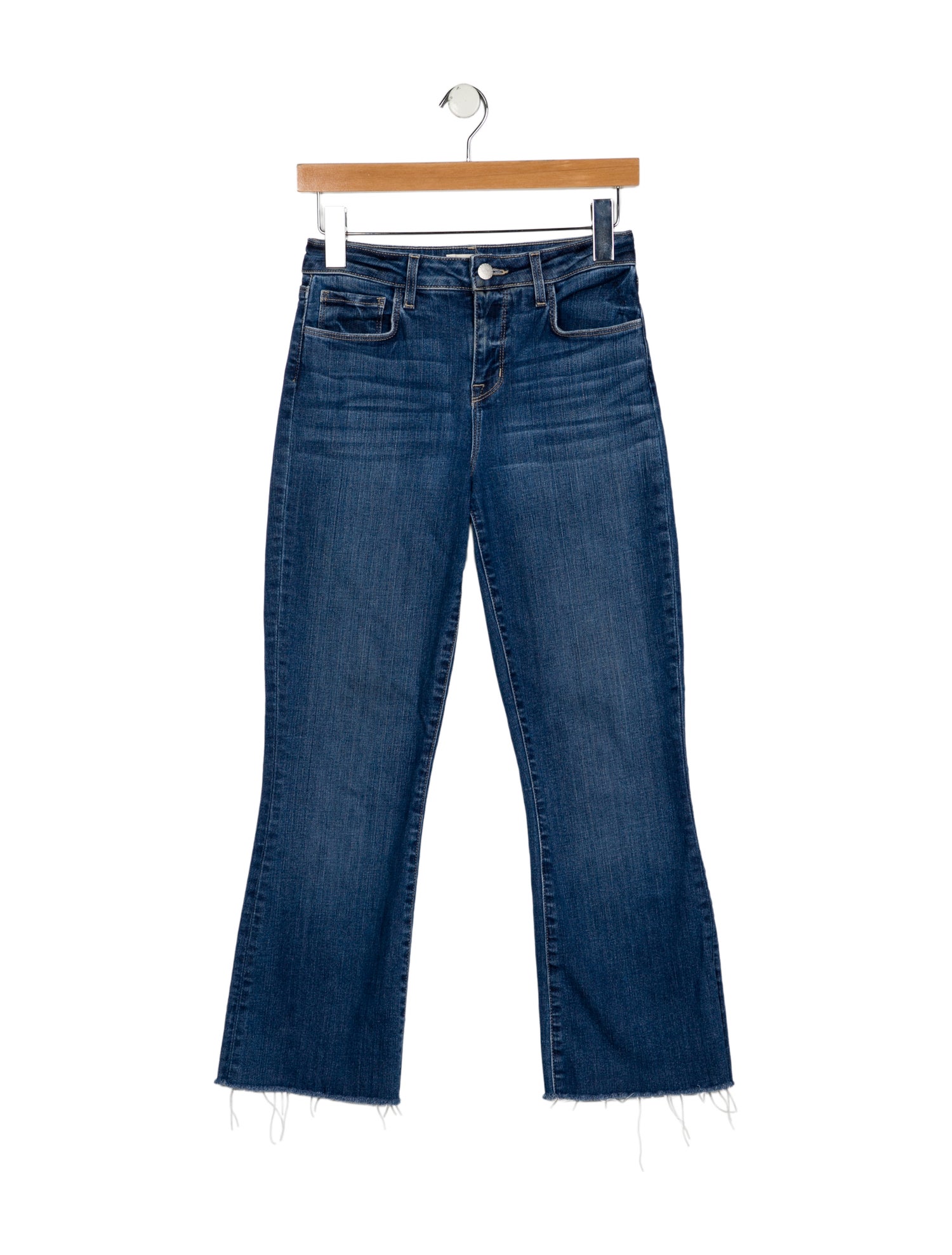 L'Agence Mid-Rise Wide Leg Jeans