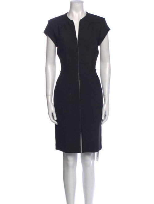 L'Agence V-Neck Knee-Length Dress