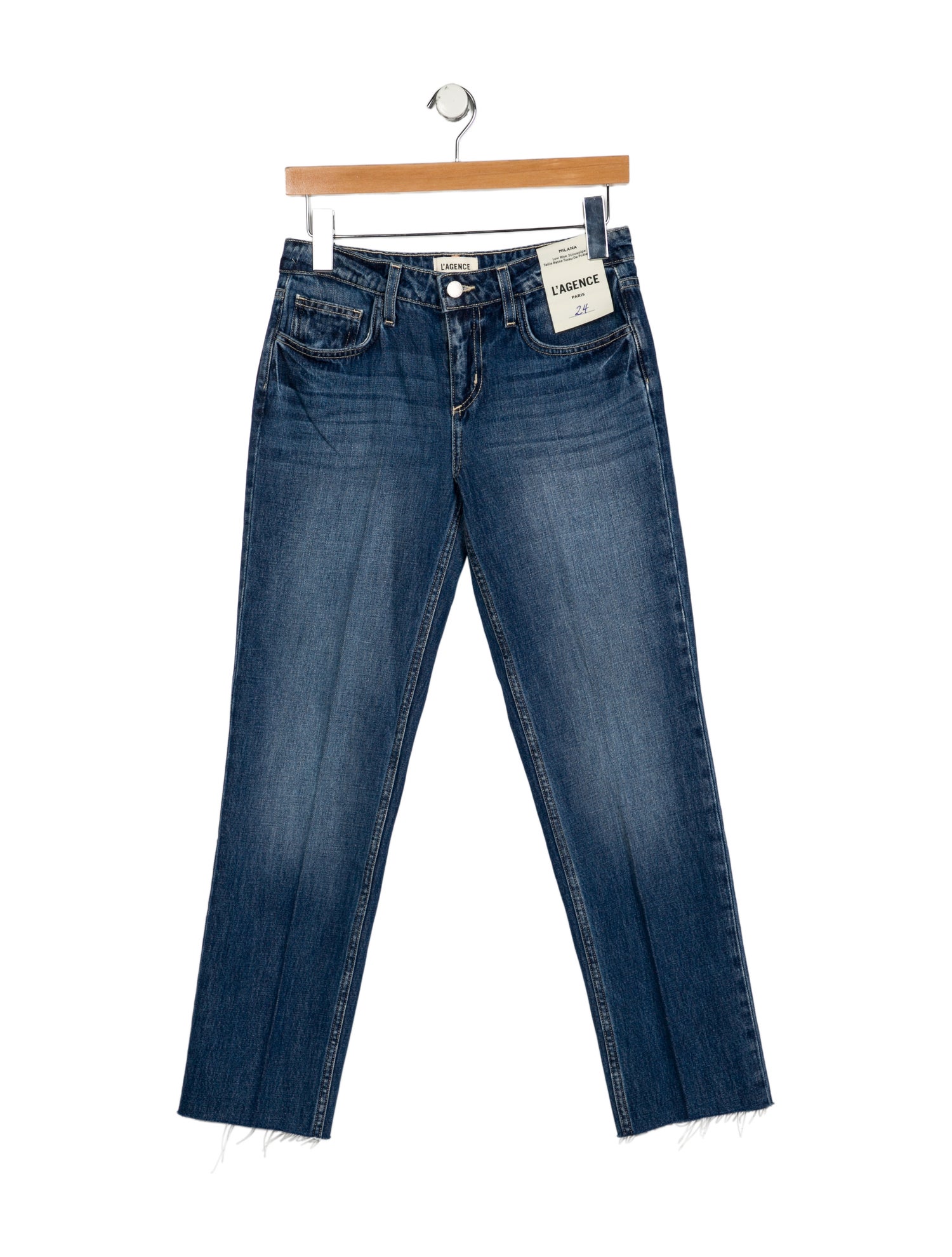 L'Agence Mid-Rise Straight Leg Jeans w/ Tags