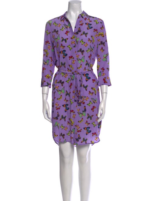 L'Agence Silk Knee-Length Dress