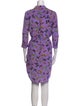 L'Agence Silk Knee-Length Dress