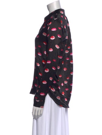 L'Agence Silk Printed Blouse