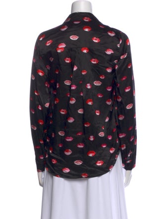 L'Agence Silk Printed Blouse