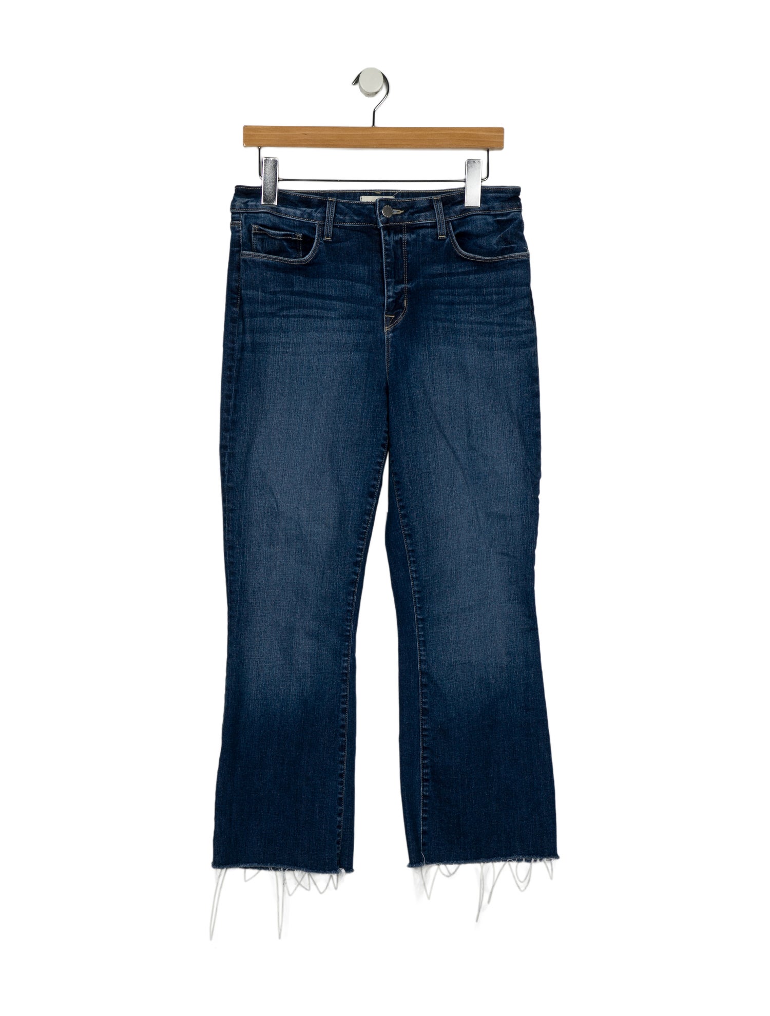 L'Agence Mid-Rise Wide Leg Jeans