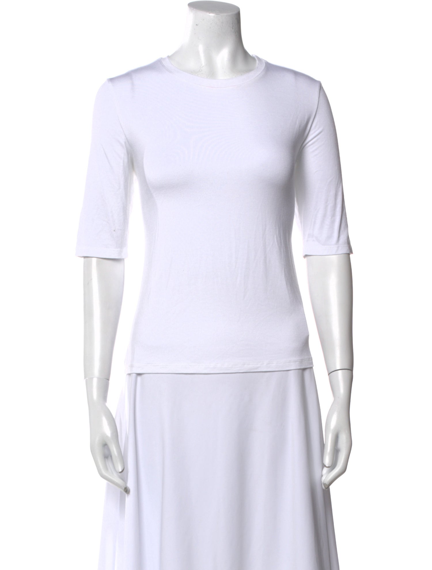 L'Agence Crew Neck Short Sleeve T-Shirt