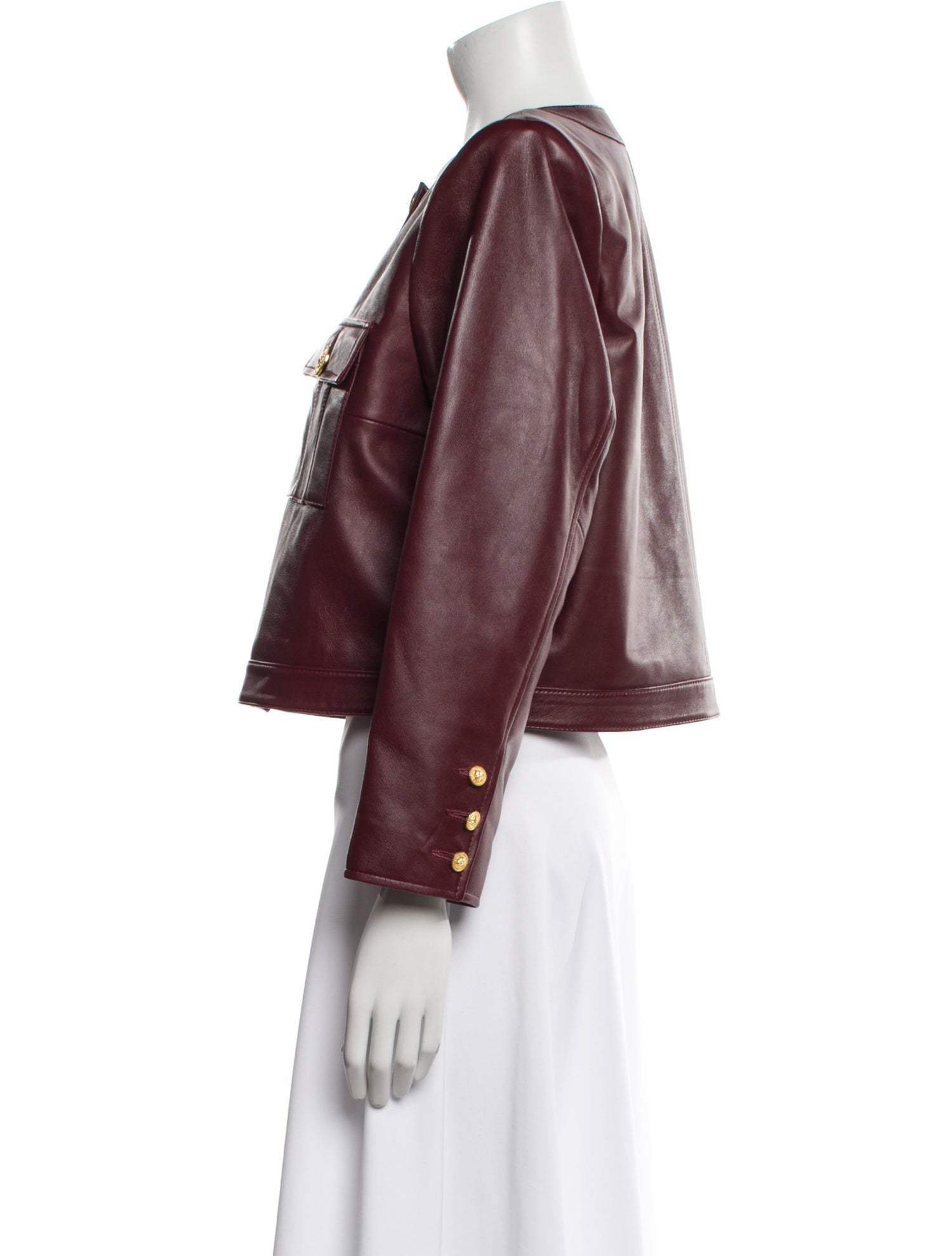 L'Agence Lamb Leather Evening Jacket w/ Tags