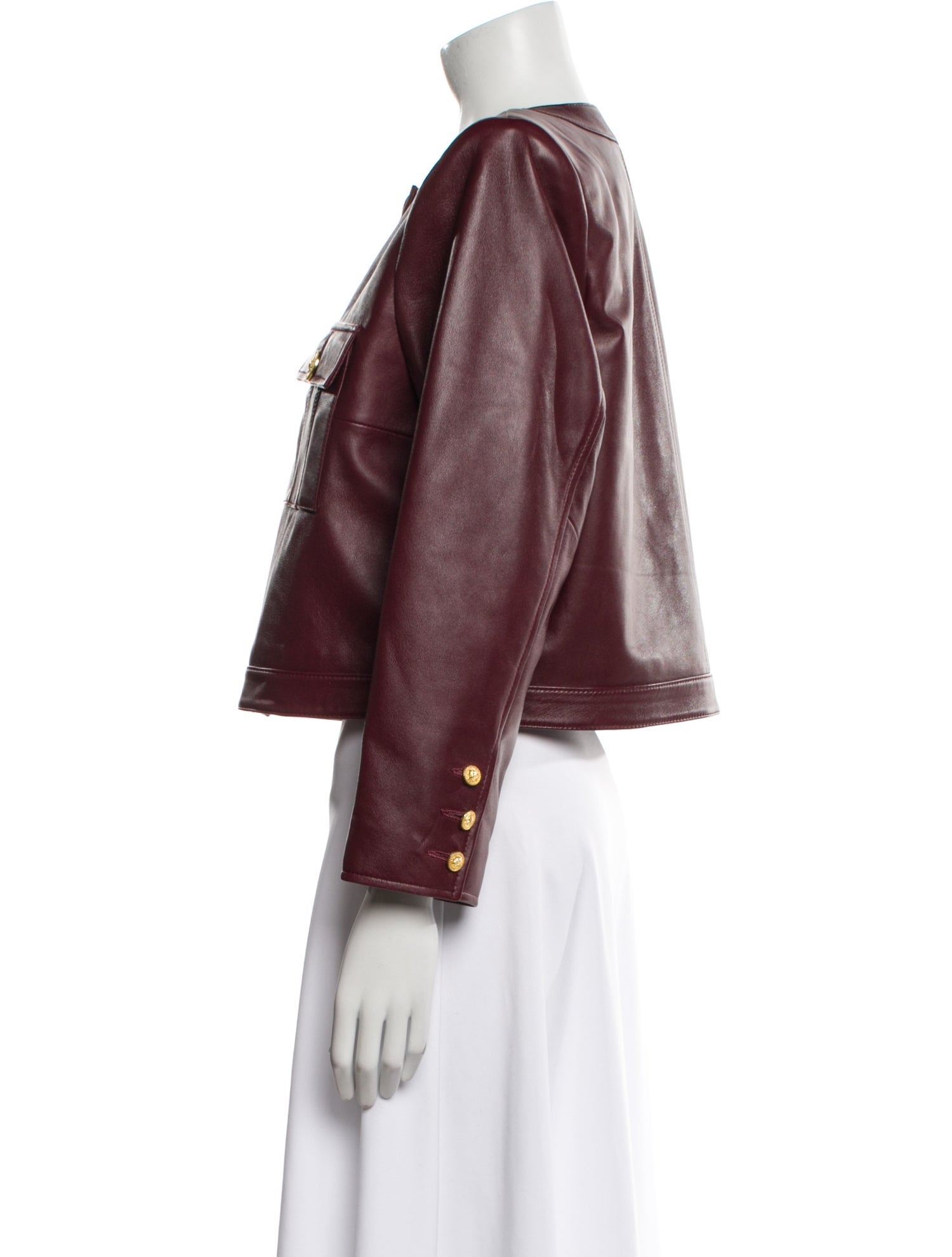 L'Agence Lamb Leather Evening Jacket w/ Tags