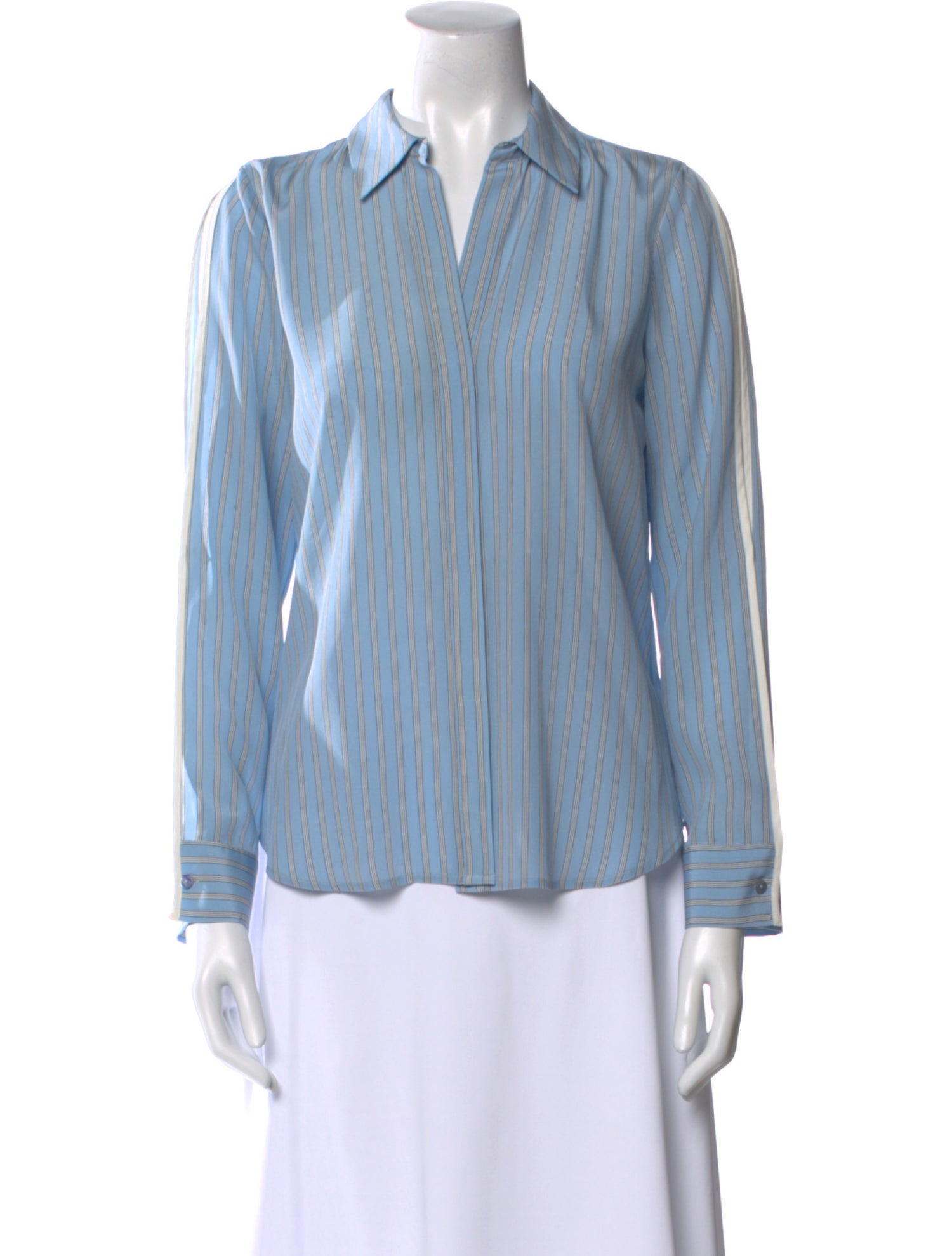 L'Agence Maggie Silk Button-Up Top