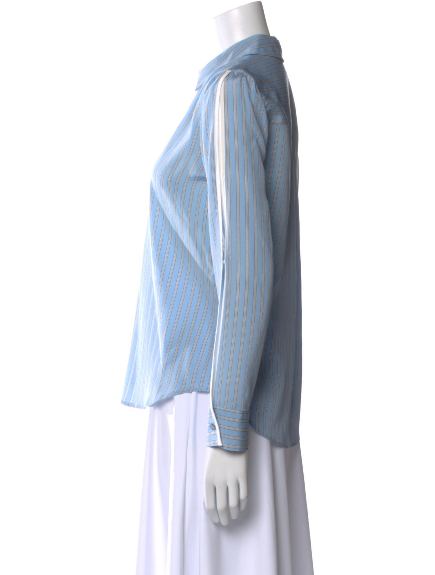 L'Agence Maggie Silk Button-Up Top