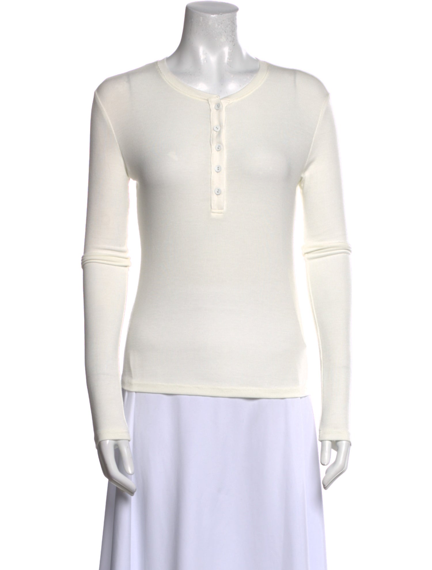 L'Agence Crew Neck Long Sleeve Top