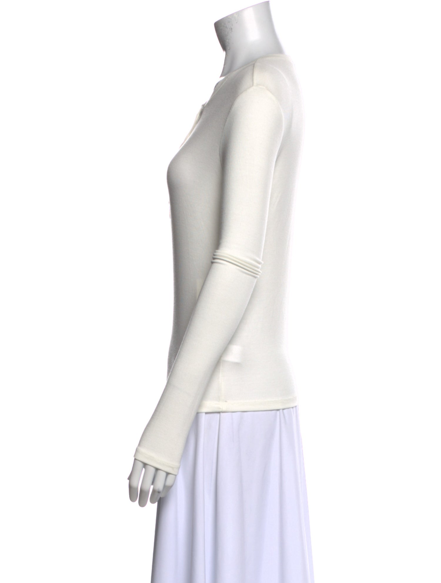 L'Agence Crew Neck Long Sleeve Top