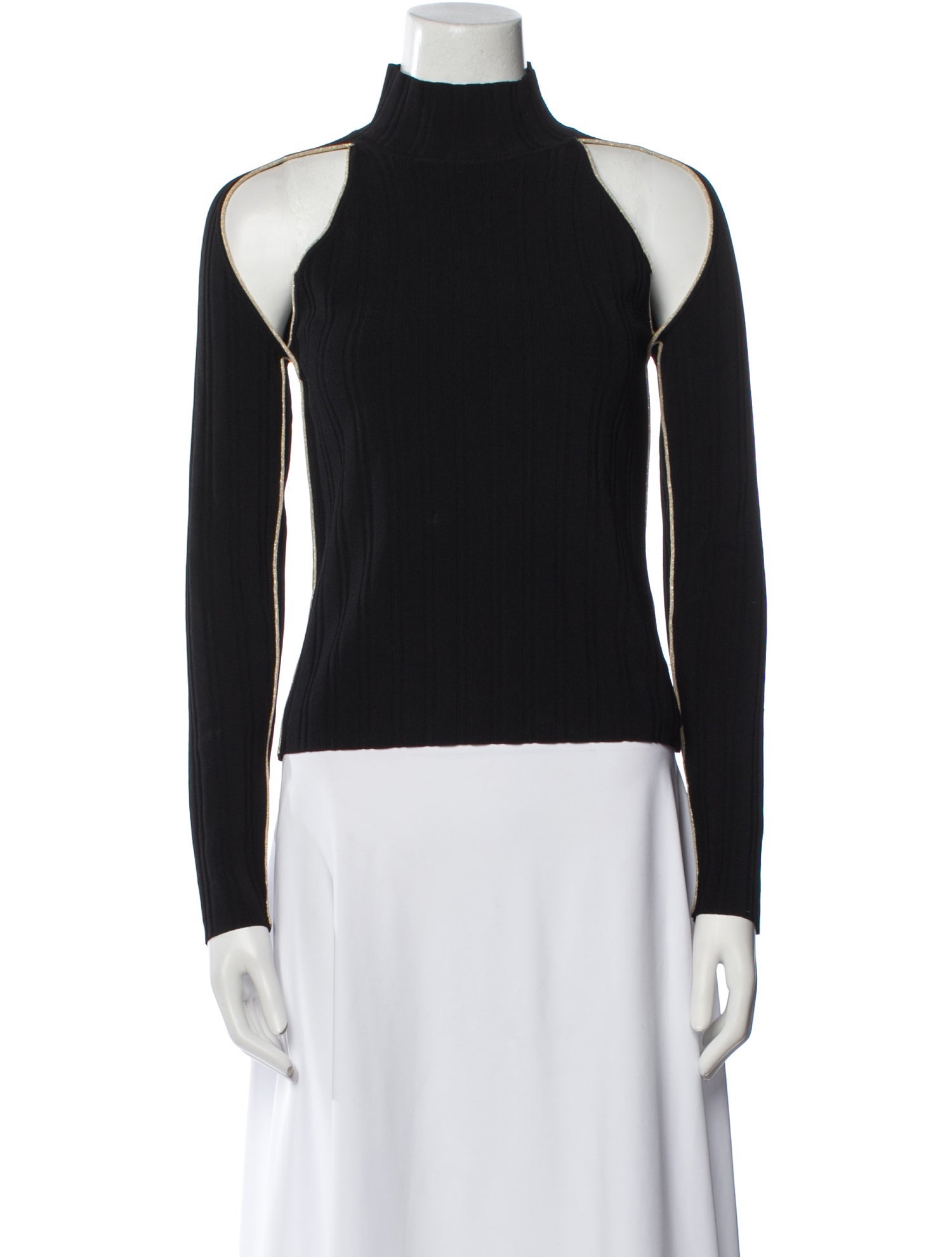 L'Agence Turtleneck Long Sleeve Top