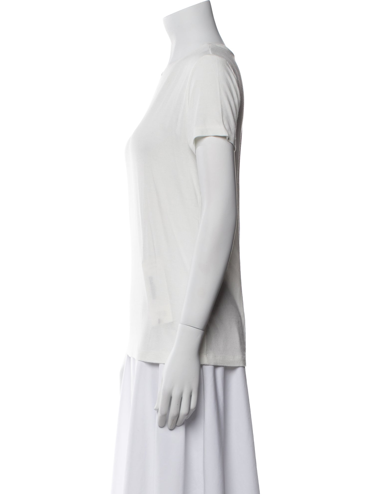 L'Agence Crew Neck Short Sleeve T-Shirt