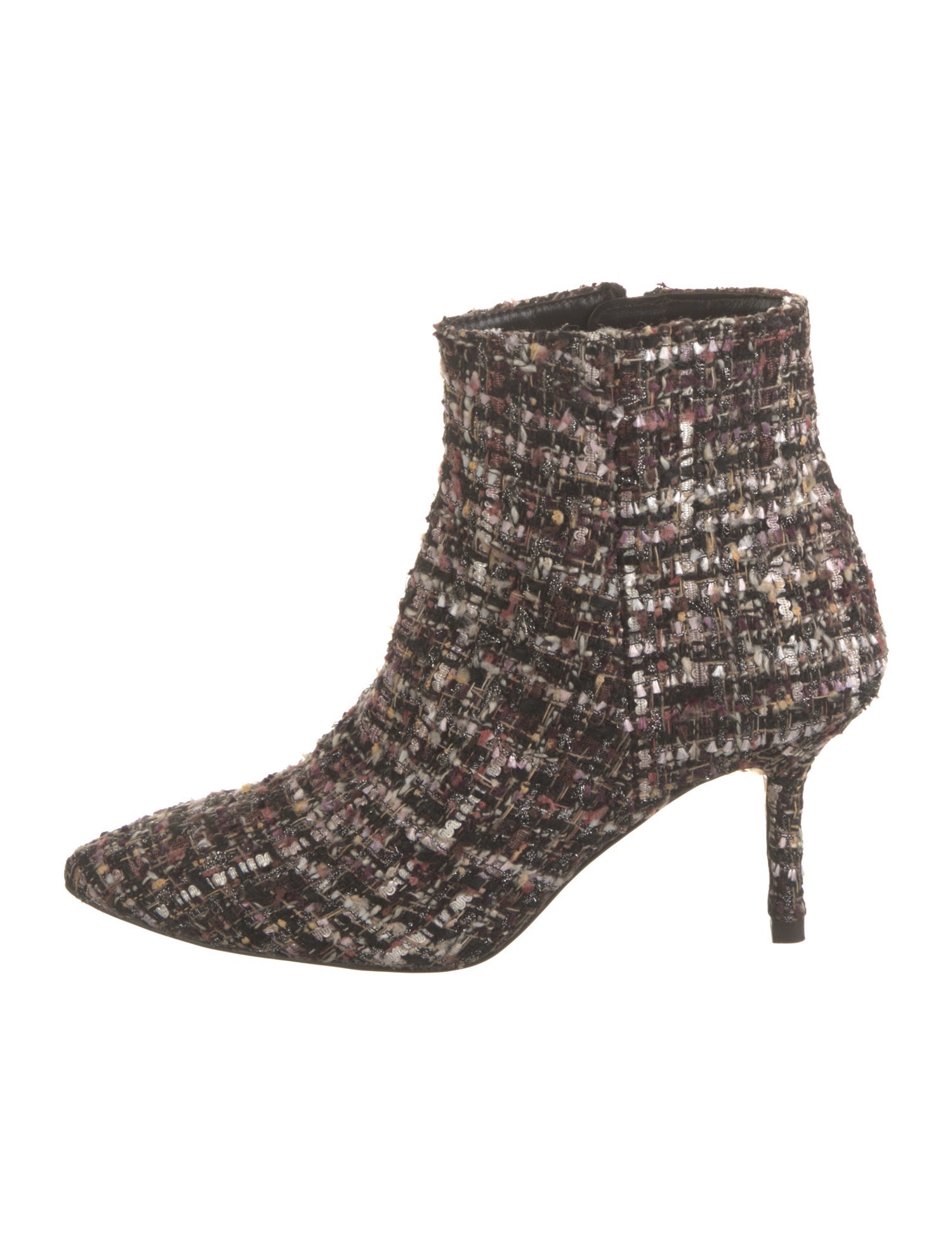 L'Agence Tweed Tweed Pattern Boots