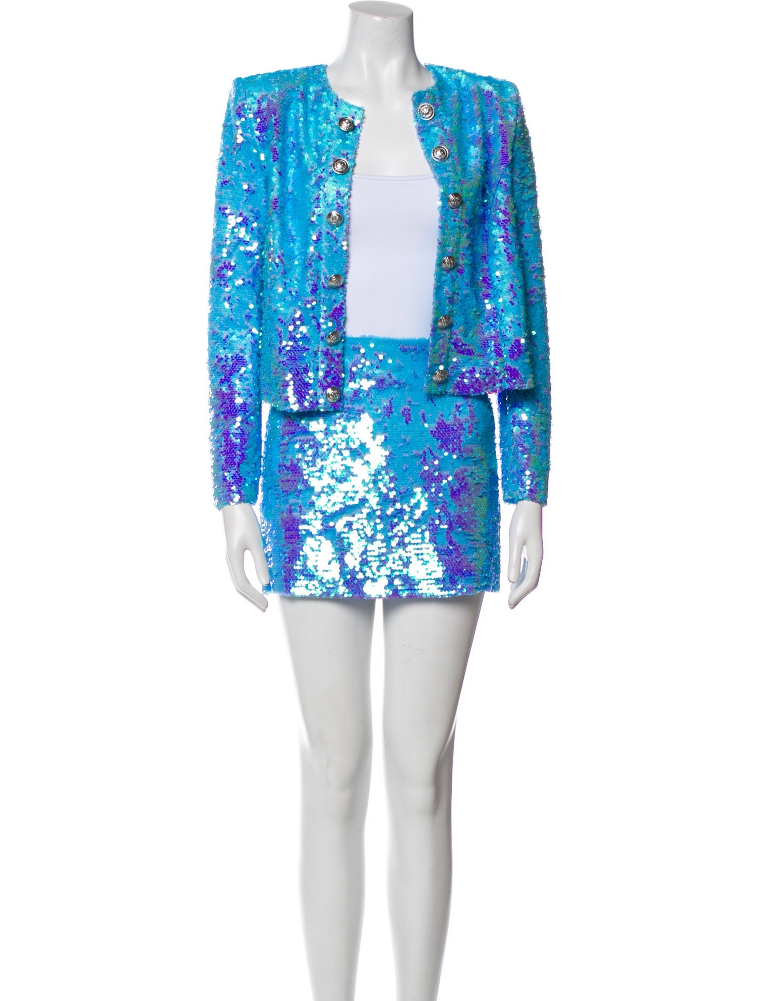 L'Agence Sequin Embellishments Short Set w/ Tags