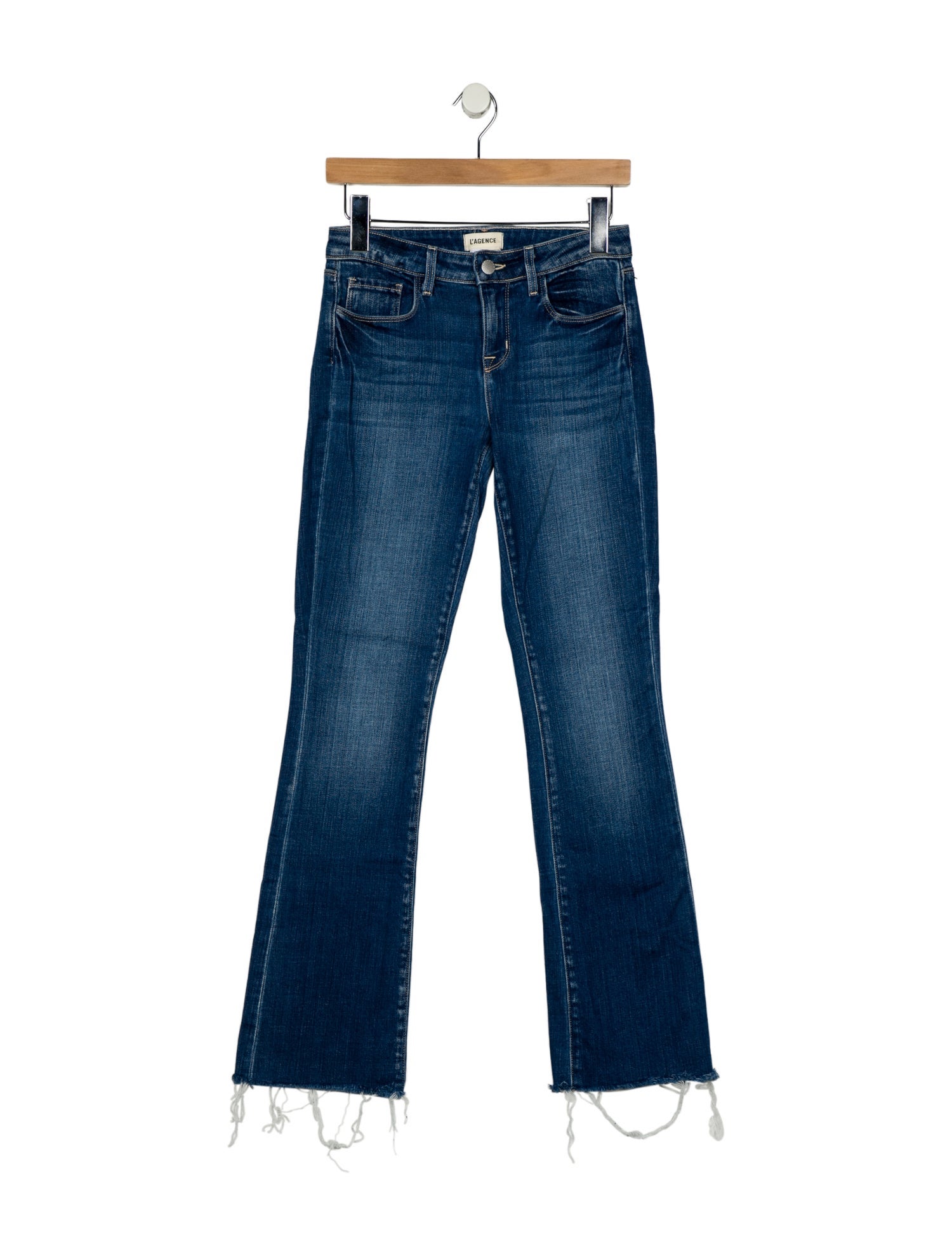 L'Agence Low-Rise Straight Leg Jeans