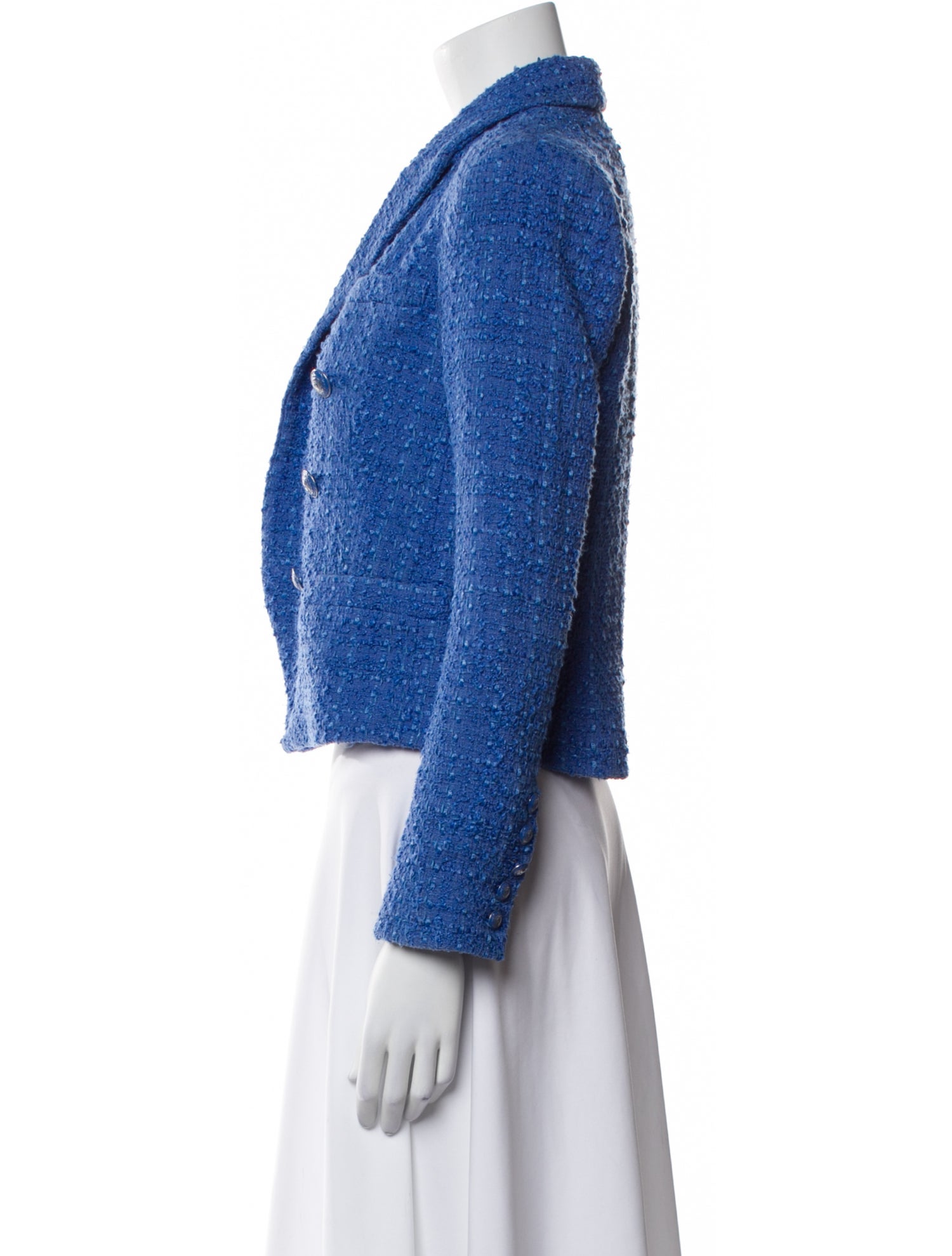 L'Agence Tweed Pattern Blazer