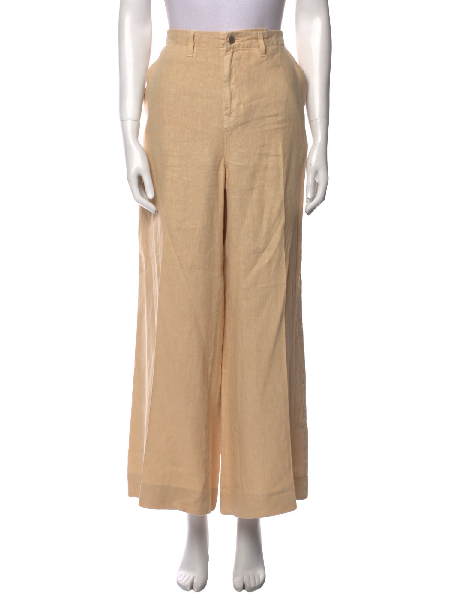 L'Agence Linen Wide Leg Pants