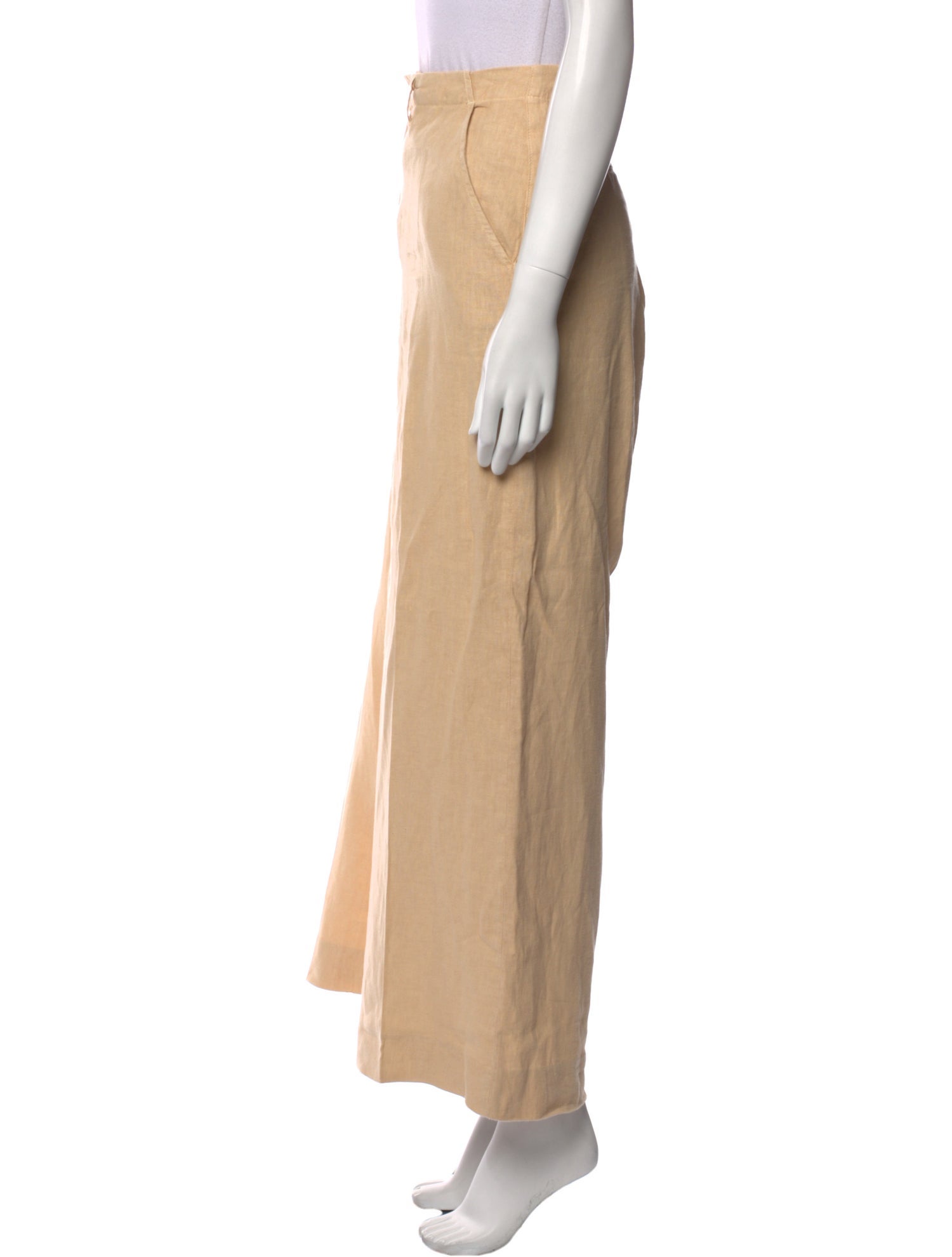 L'Agence Linen Wide Leg Pants