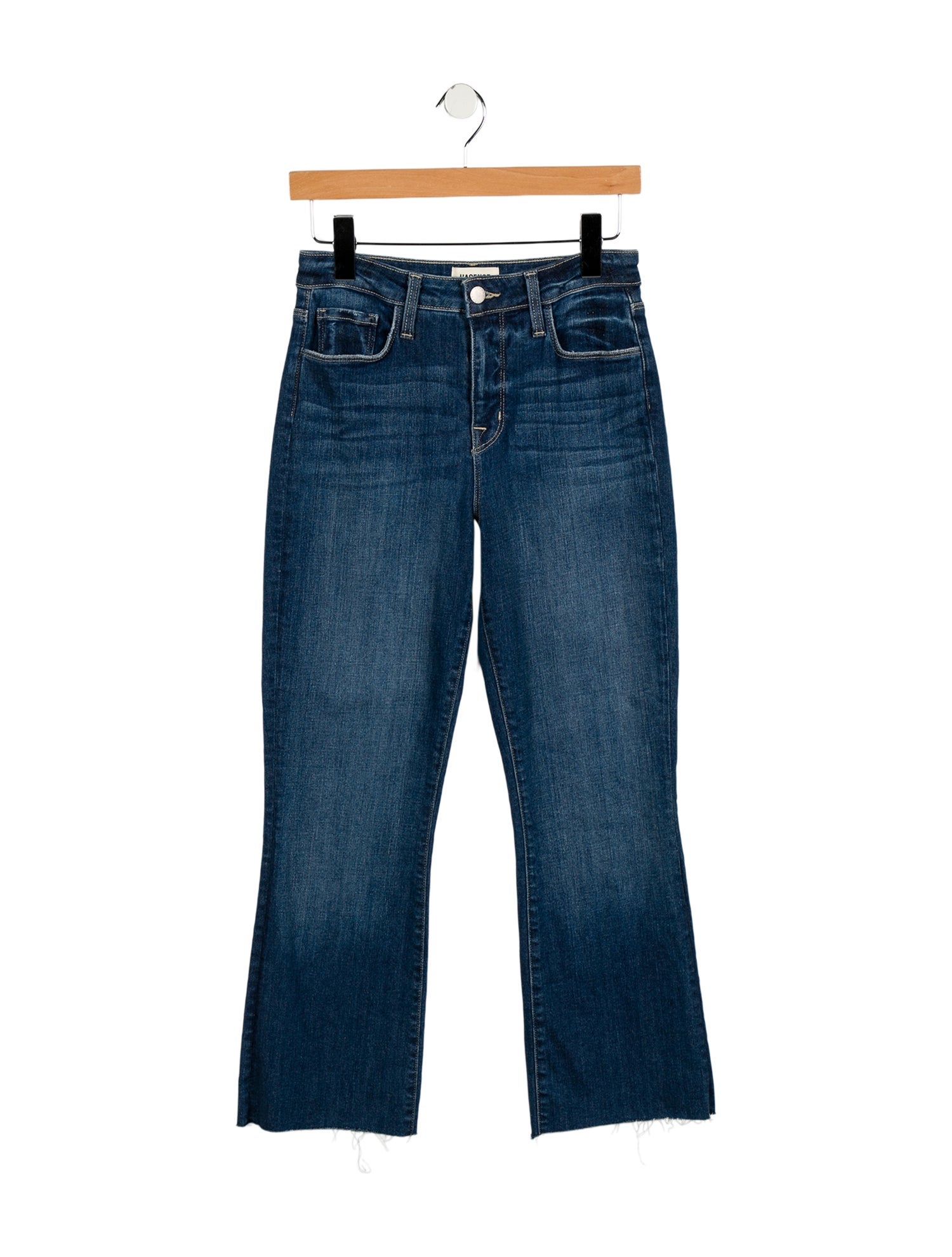 L'Agence Mid-Rise Straight Leg Jeans