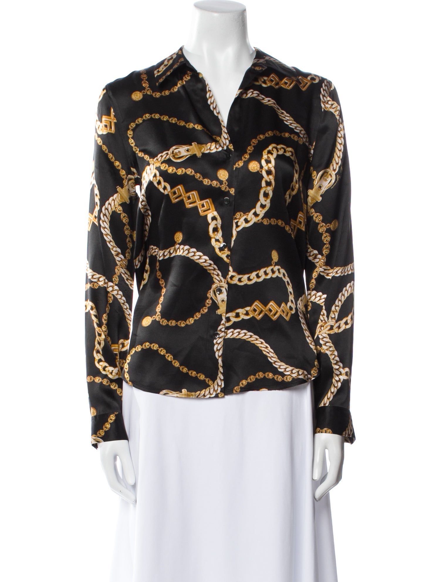L'Agence Silk Printed Blouse