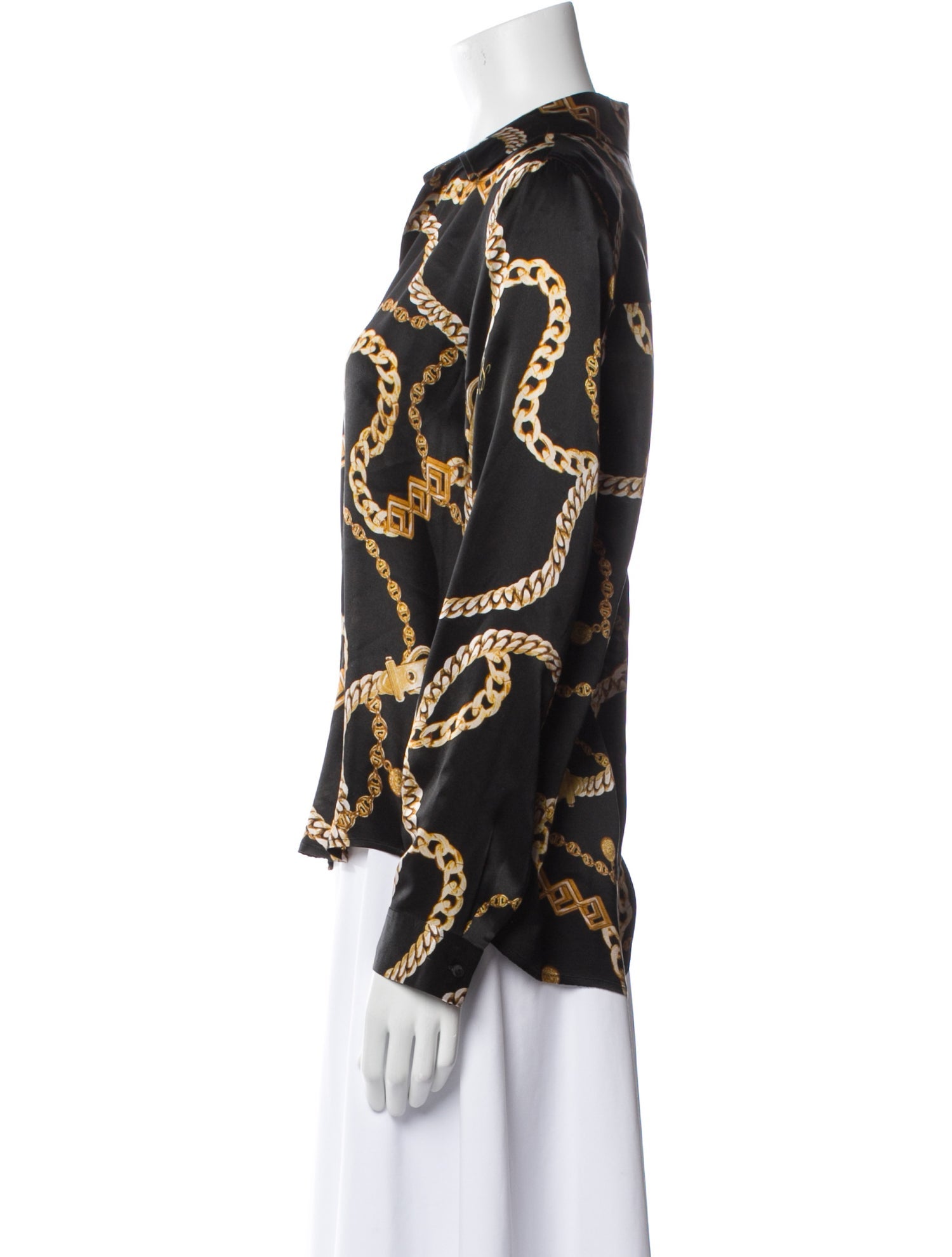 L'Agence Silk Printed Blouse