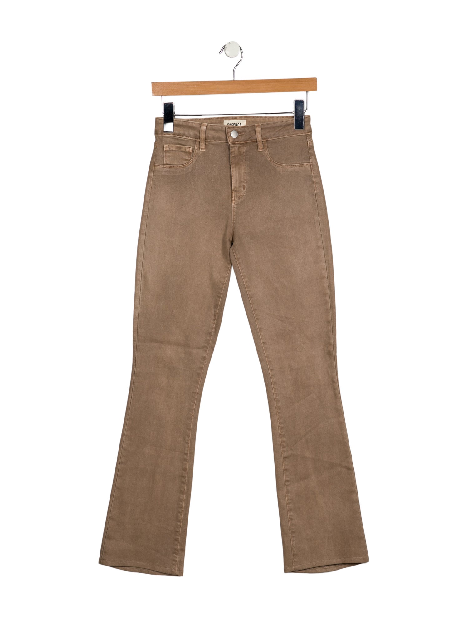 L'Agence Mid-Rise Straight Leg Jeans