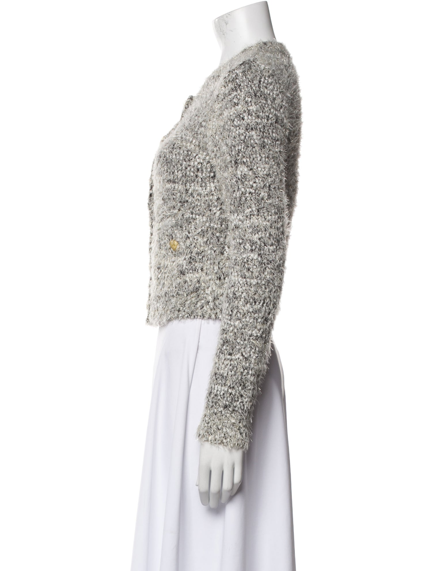 L'Agence Tweed Tweed Pattern Evening Jacket