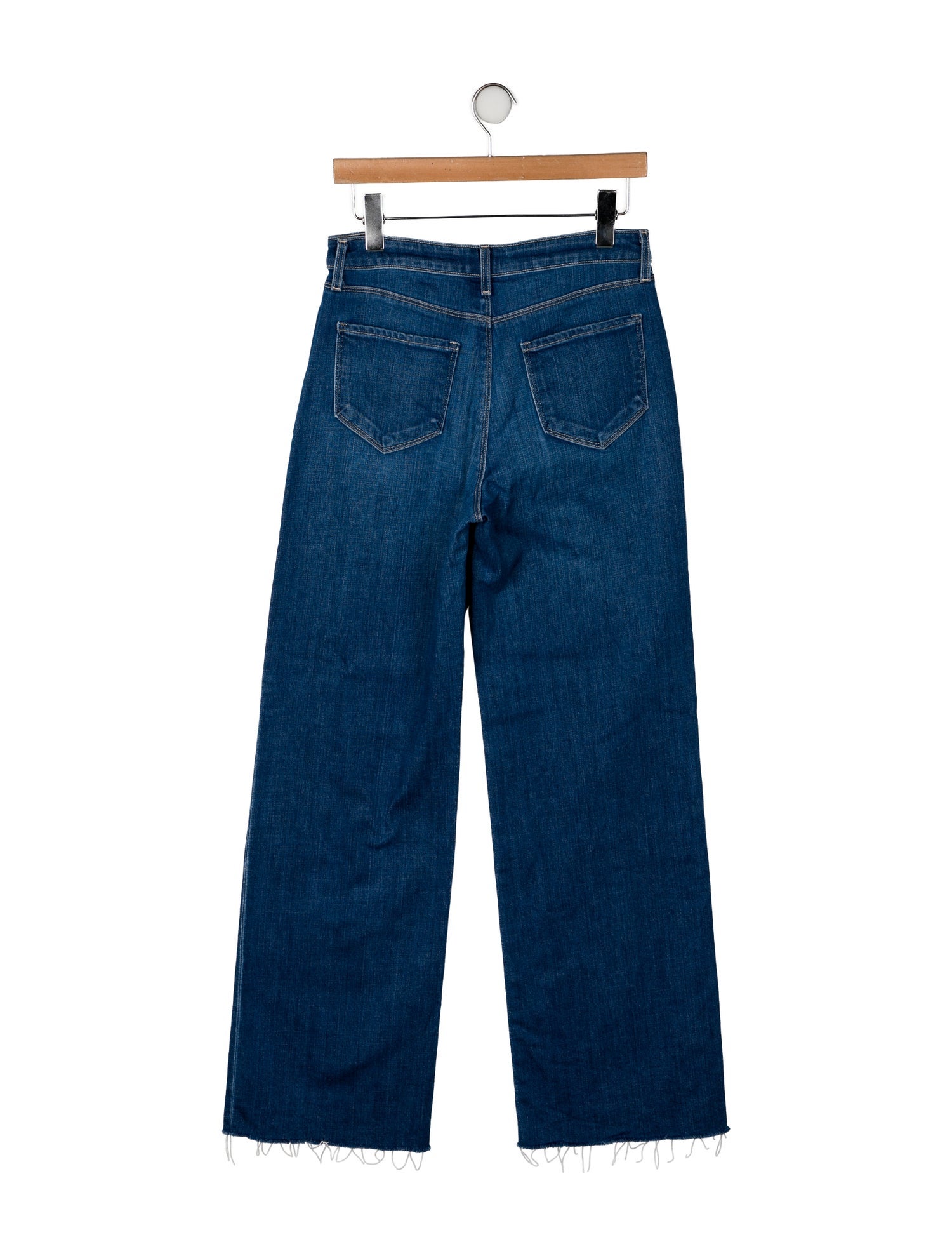L'Agence Mid-Rise Wide Leg Jeans
