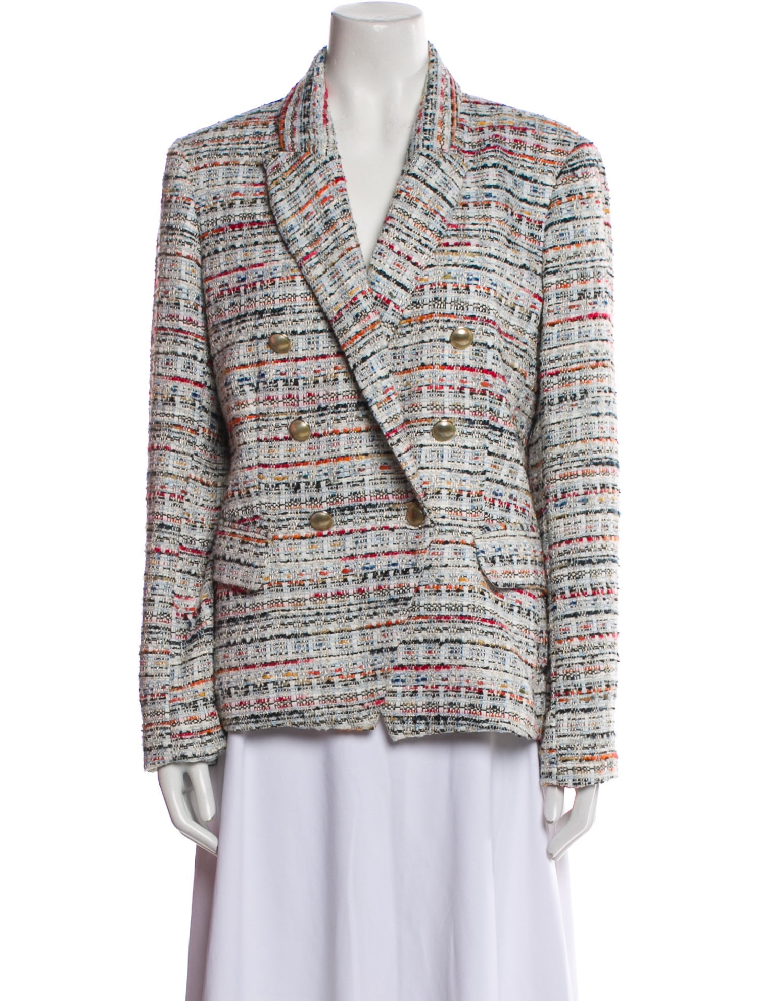 L'Agence Plaid Print Blazer