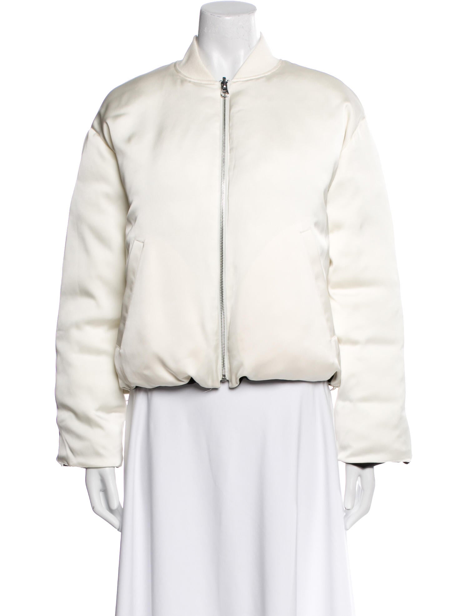 L'Agence Silk Bomber Jacket