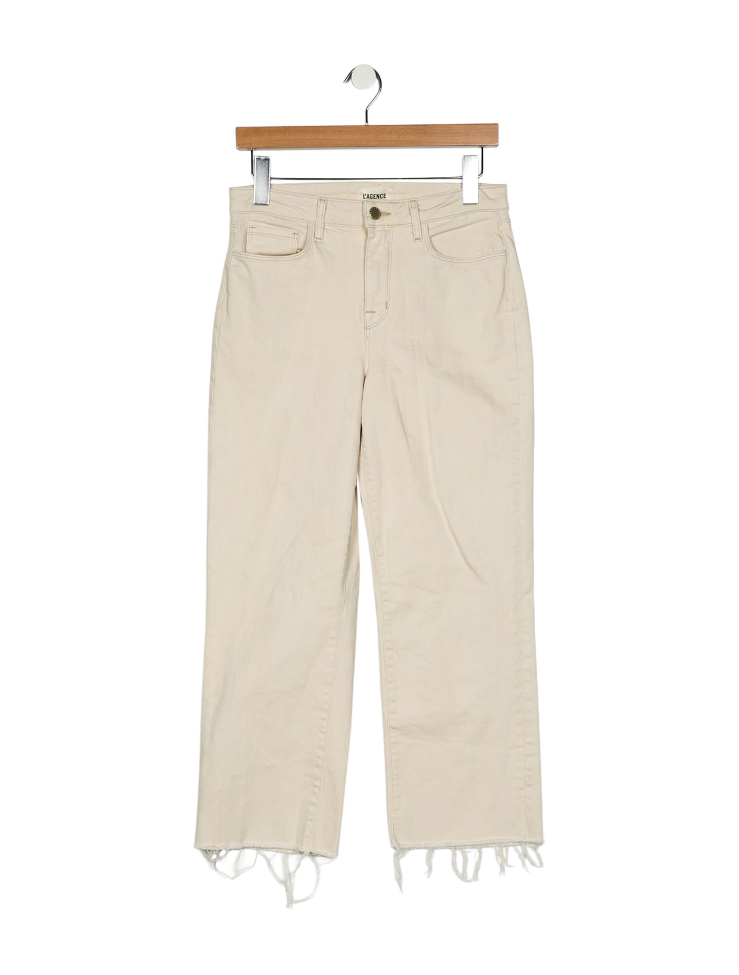 L'Agence Mid-Rise Wide Leg Jeans