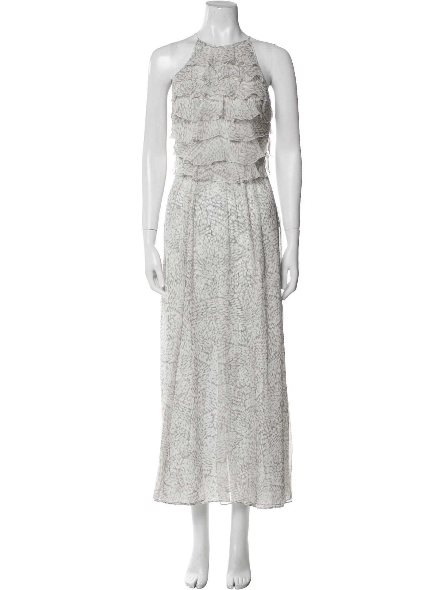 L'Agence Silk Long Dress