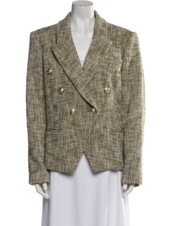 L'Agence Tweed Pattern Blazer