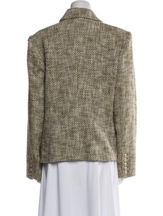 L'Agence Tweed Pattern Blazer