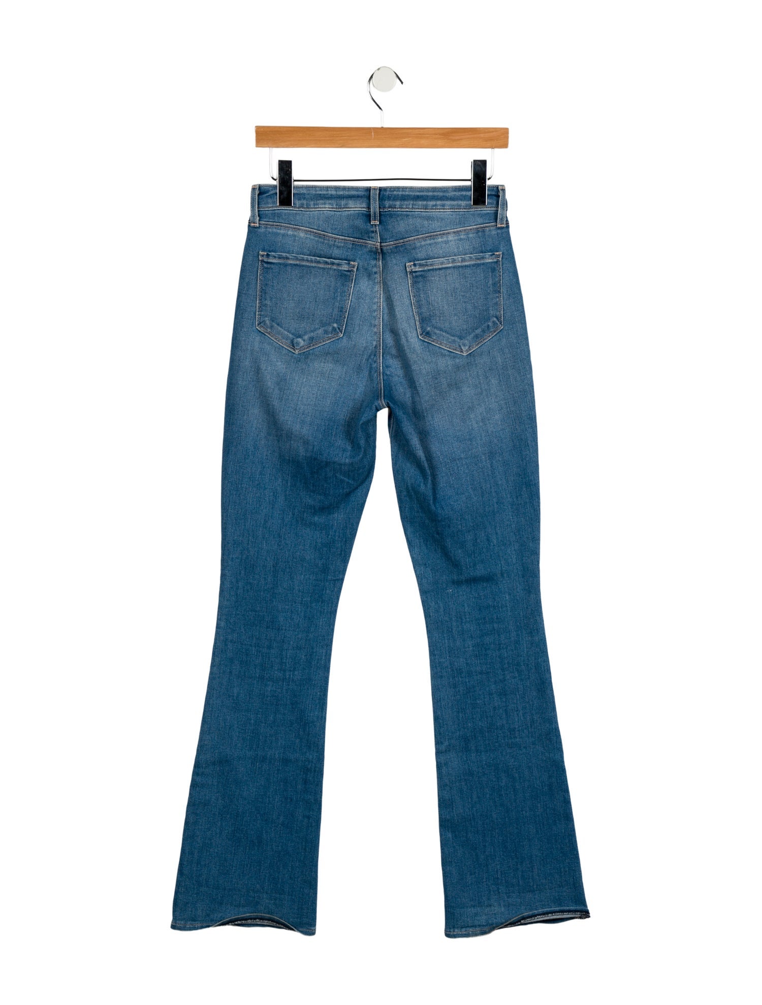 L'Agence Mid-Rise Wide Leg Jeans