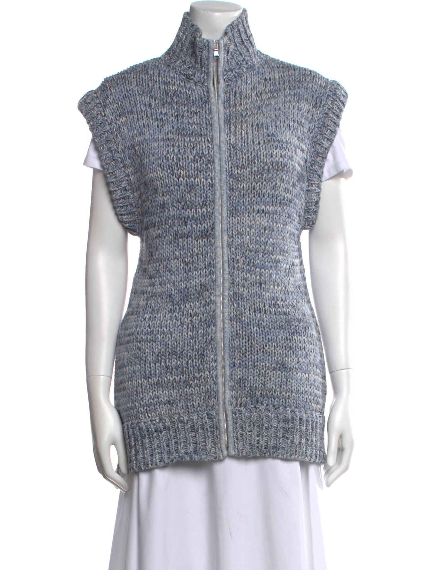 L'Agence Silk Mock Neck Sweater