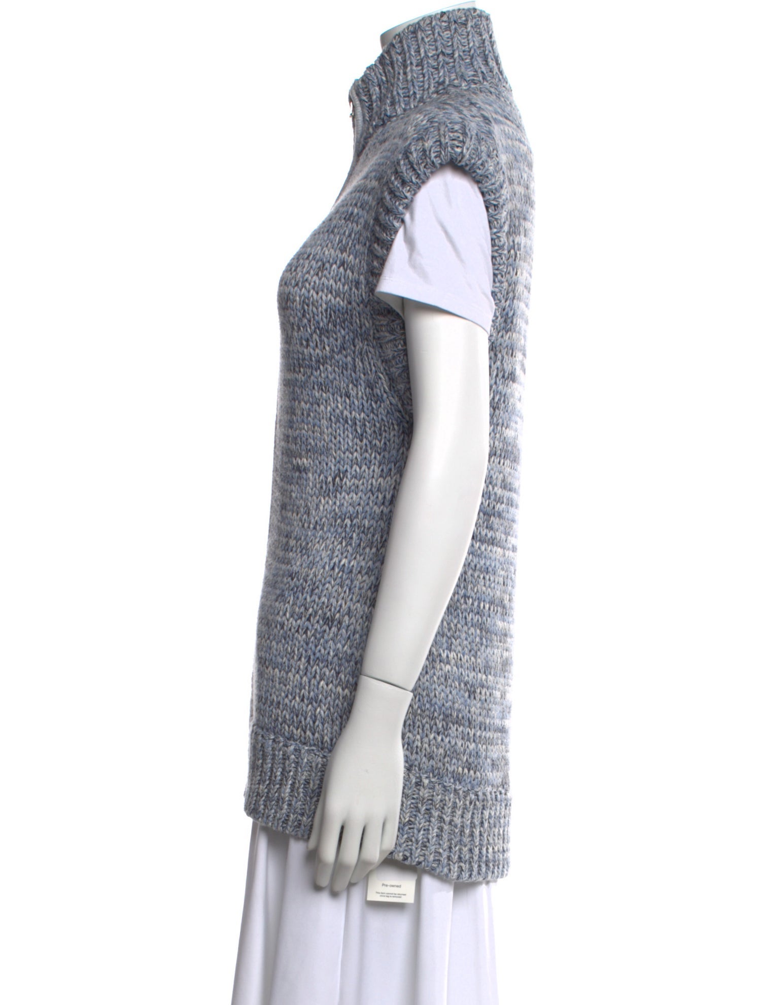 L'Agence Silk Mock Neck Sweater