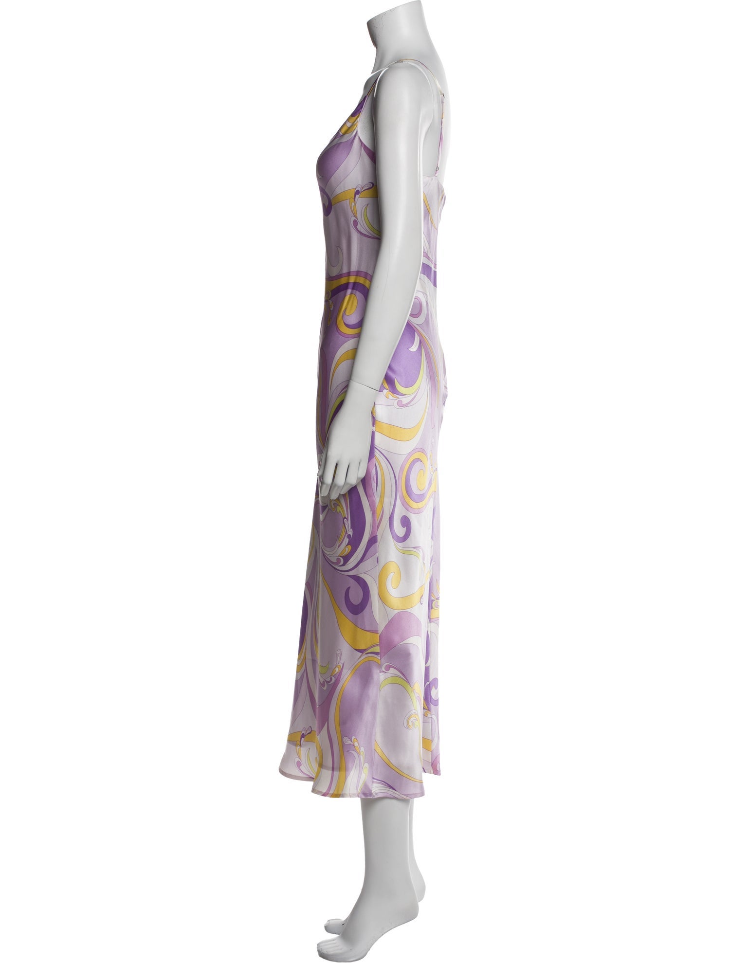 L'Agence Silk Printed Nightgown