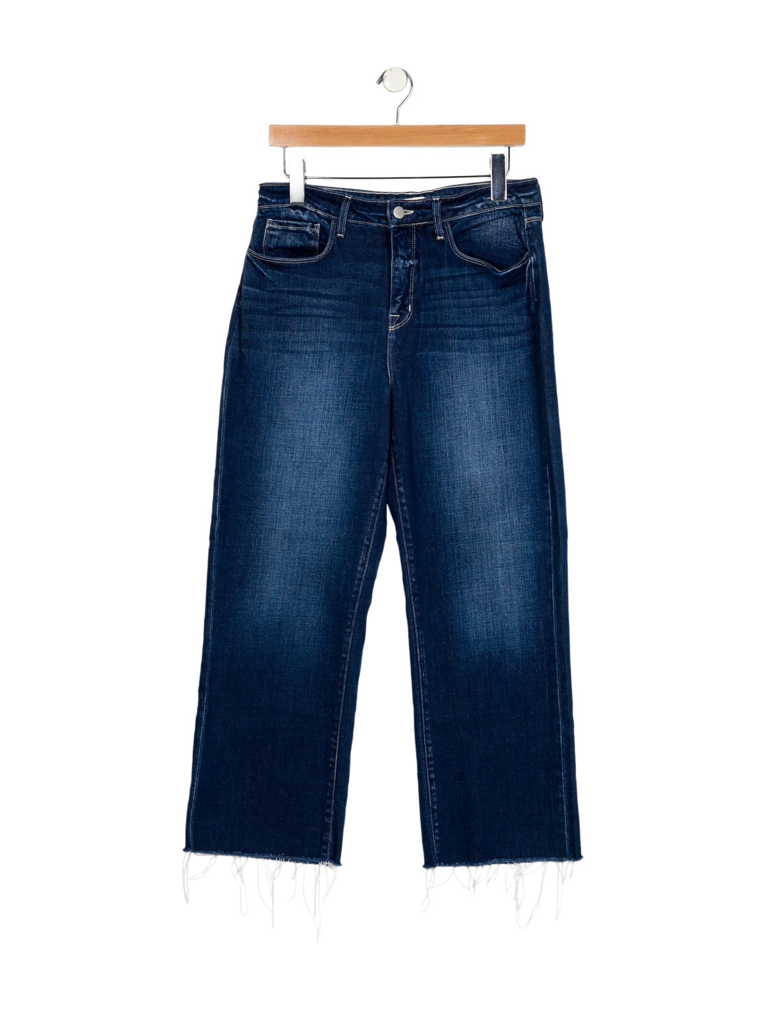 L'Agence Mid-Rise Wide Leg Jeans