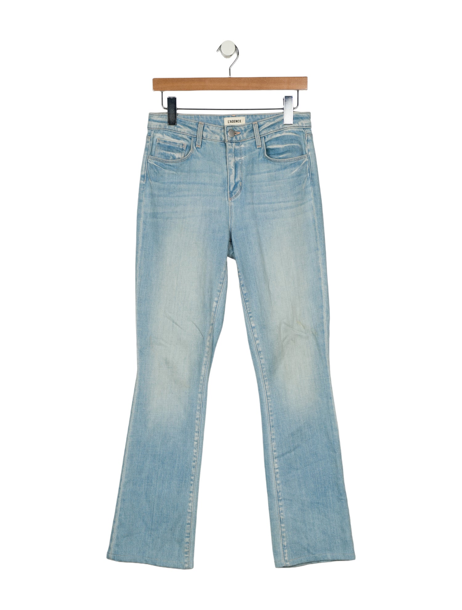 L'Agence Mid-Rise Straight Leg Jeans