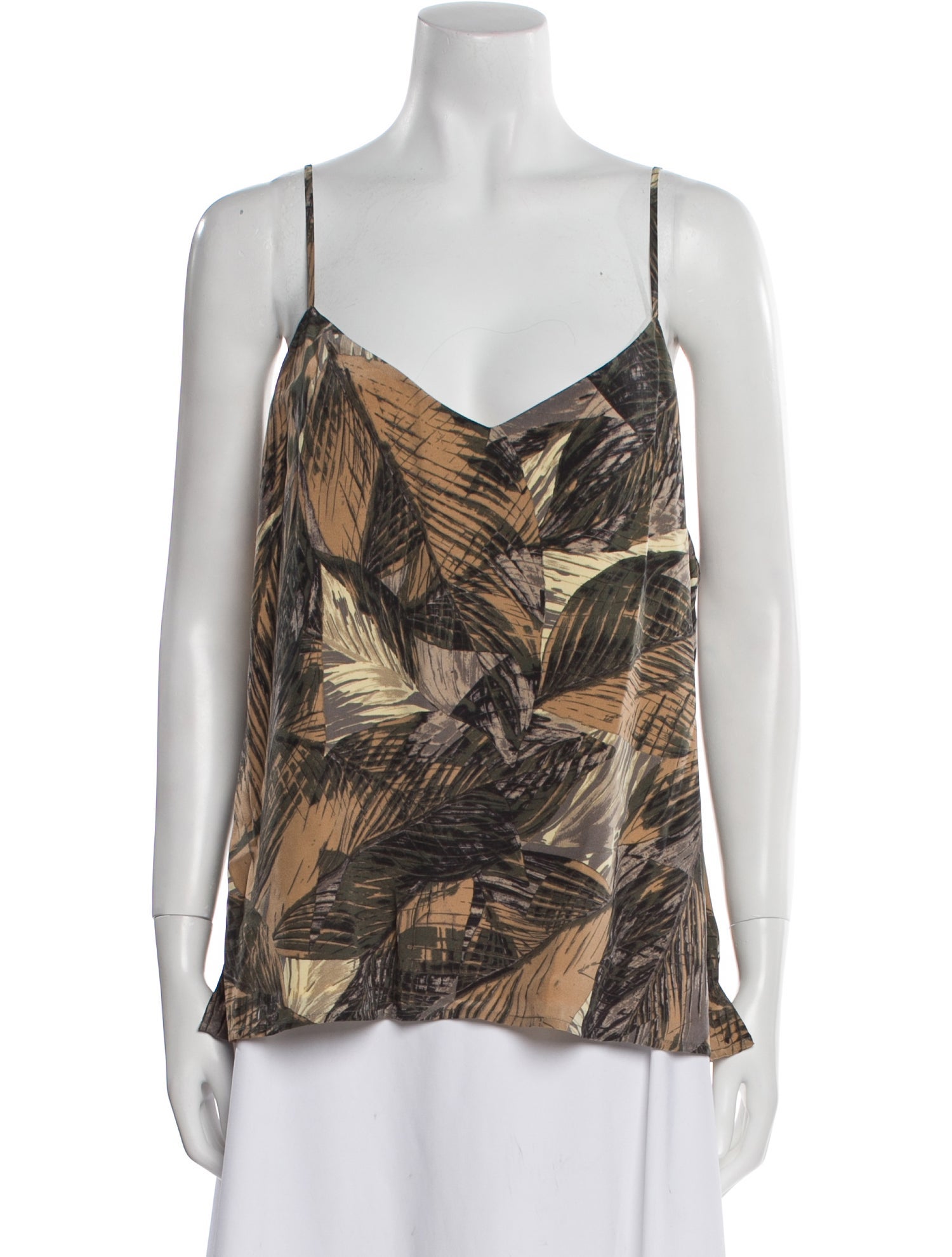L'Agence Silk Printed Top w/ Tags