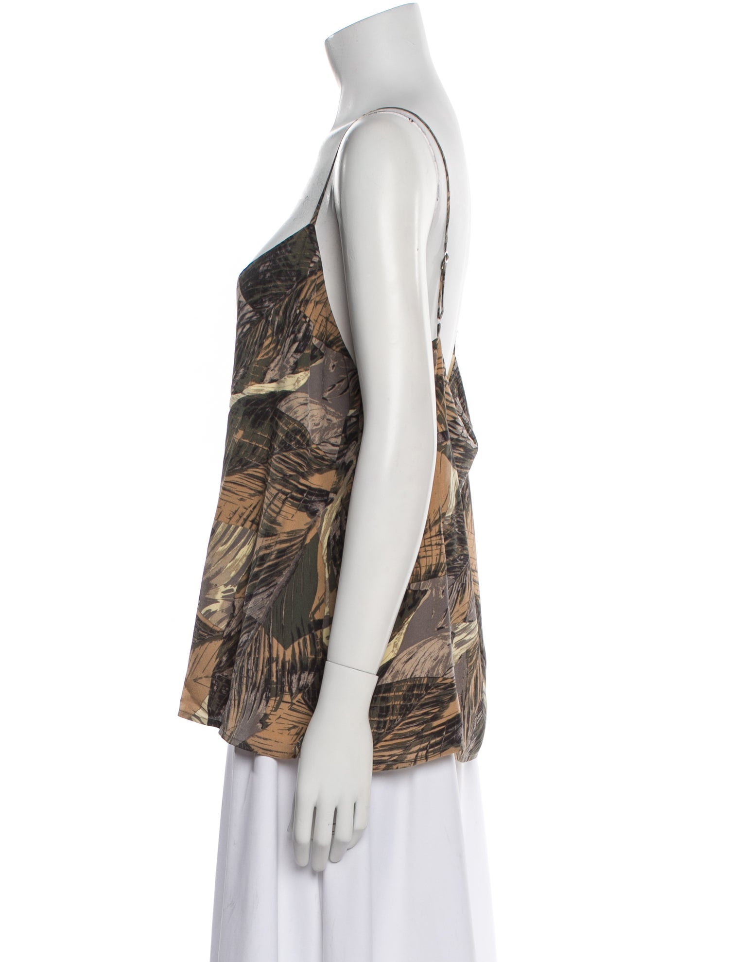 L'Agence Silk Printed Top w/ Tags