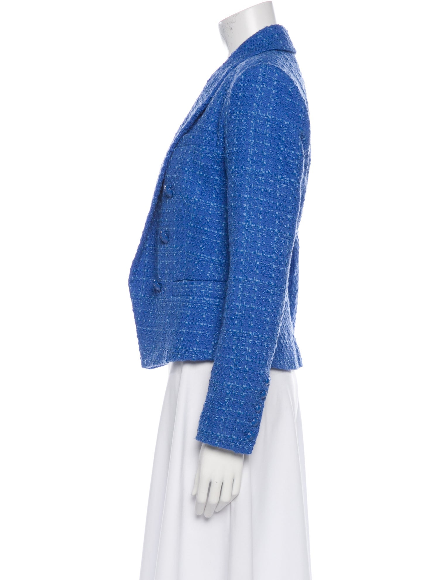 L'Agence Tweed Pattern Evening Jacket