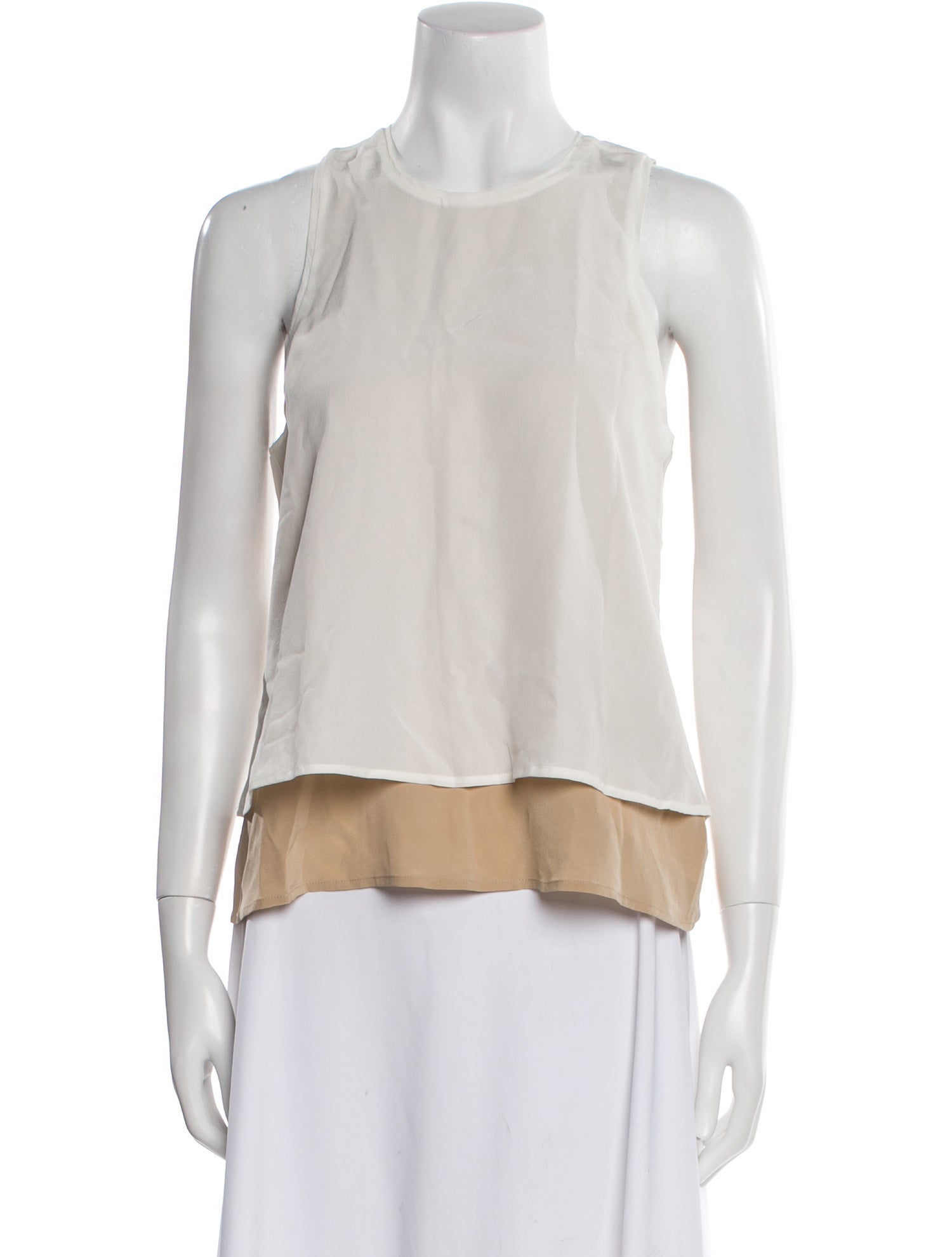 L'Agence Silk Crew Neck Polo