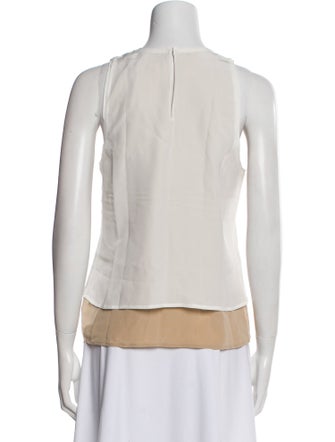 L'Agence Silk Crew Neck Polo